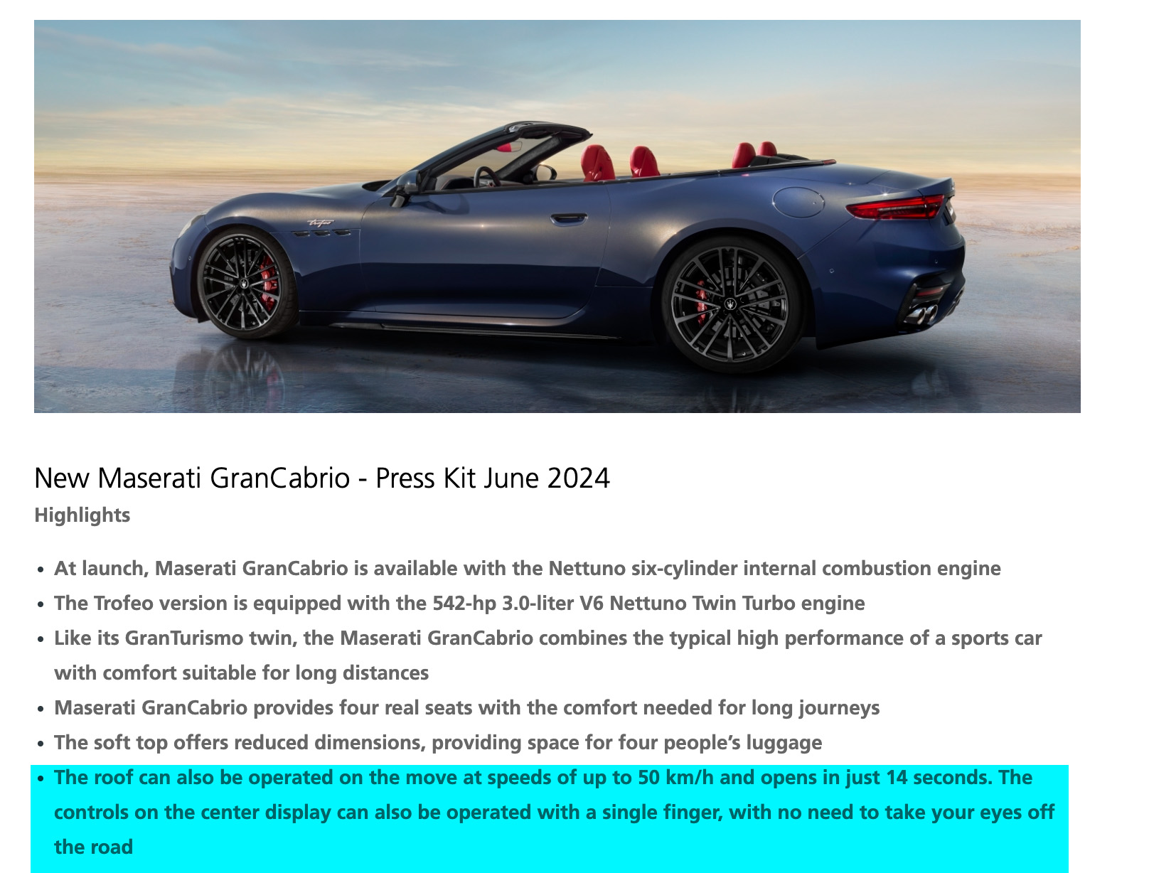 Maserati Grancabrio Pr