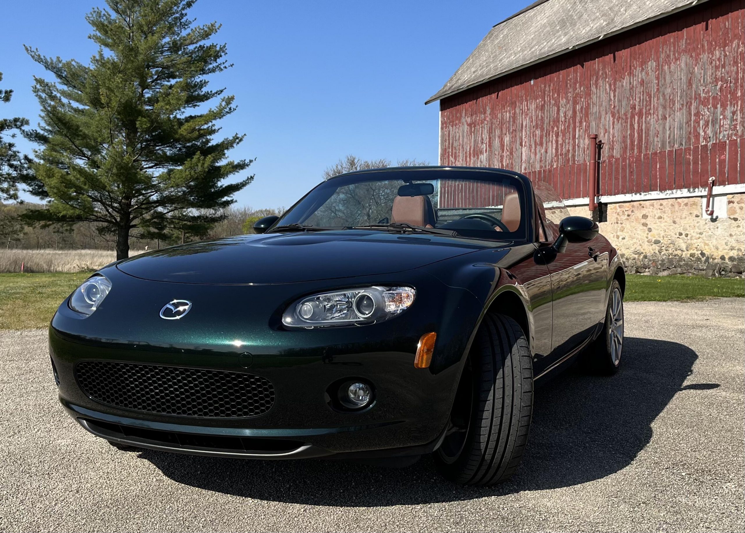 Miata With Rustic Barn Scaled