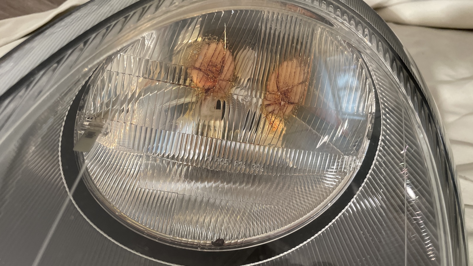 Porsche Fried Egg Headlights Lens Burn