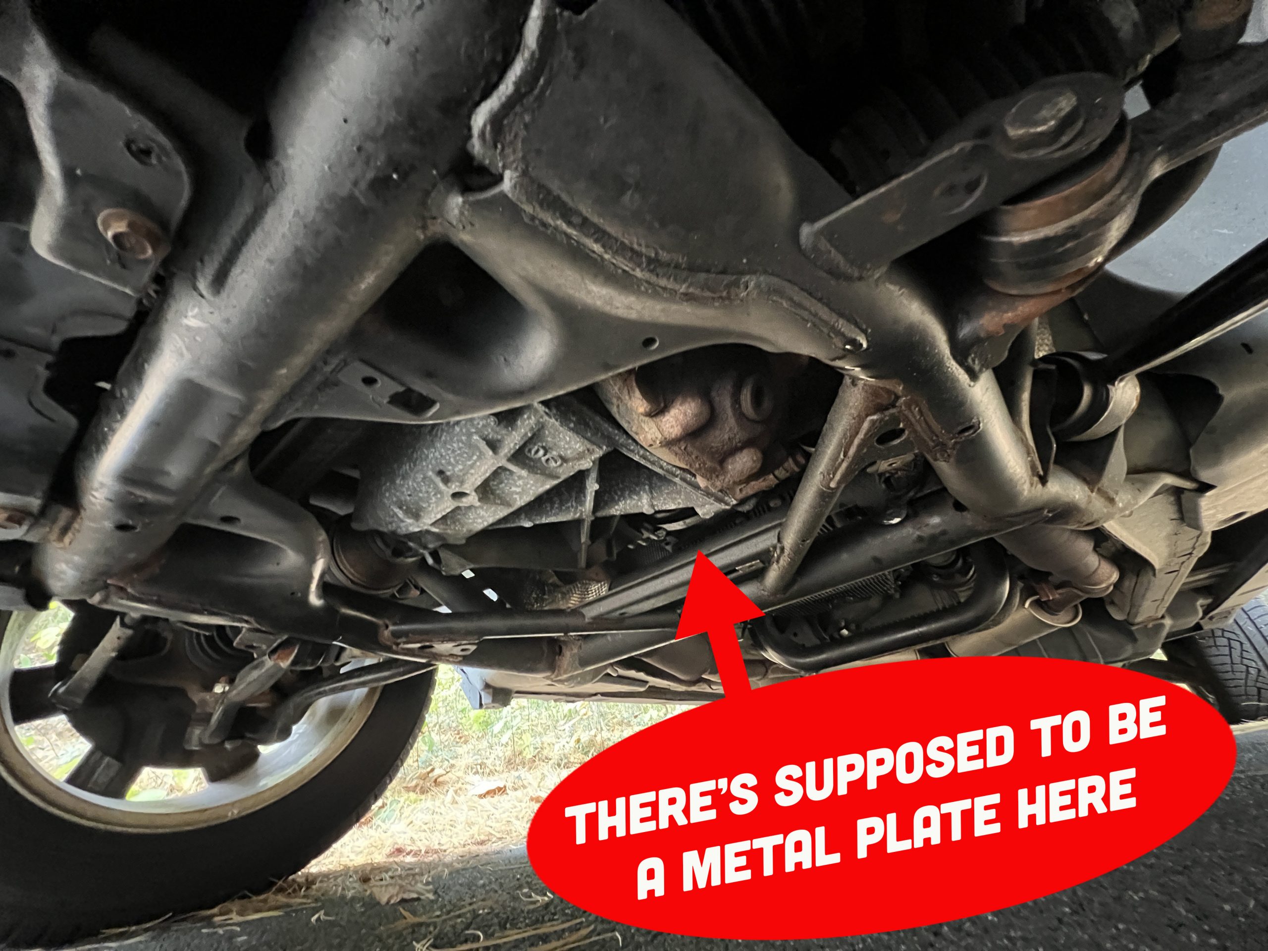 Range Rover Skid Plate Missing