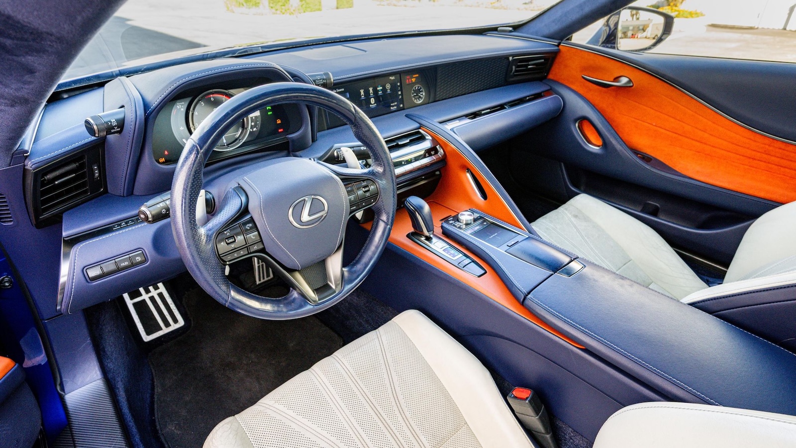 Structural Blue Lexus Lc 500 Interior