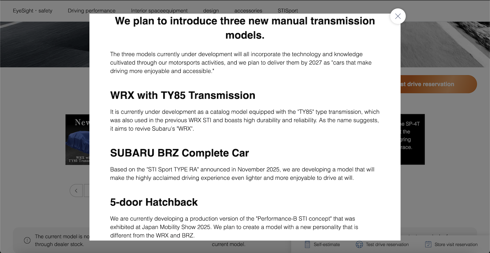 Subaru Manual Models 1