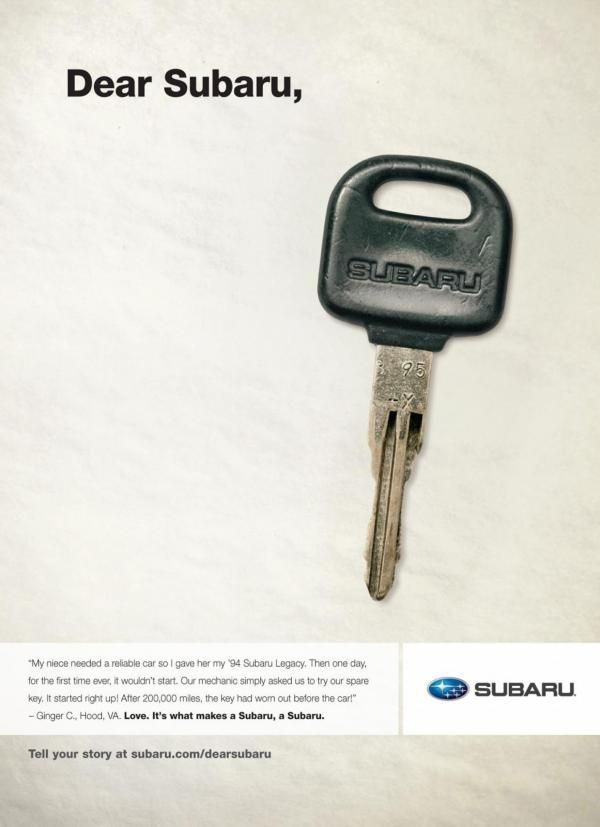Subaru Key Ad
