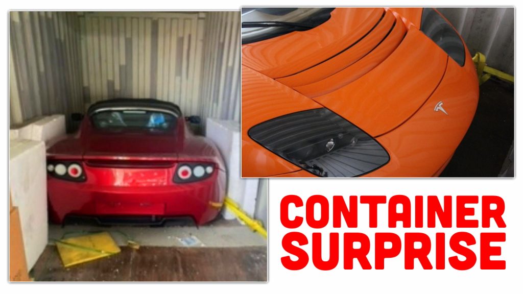 Tesla Roadster Barn Find Topshot