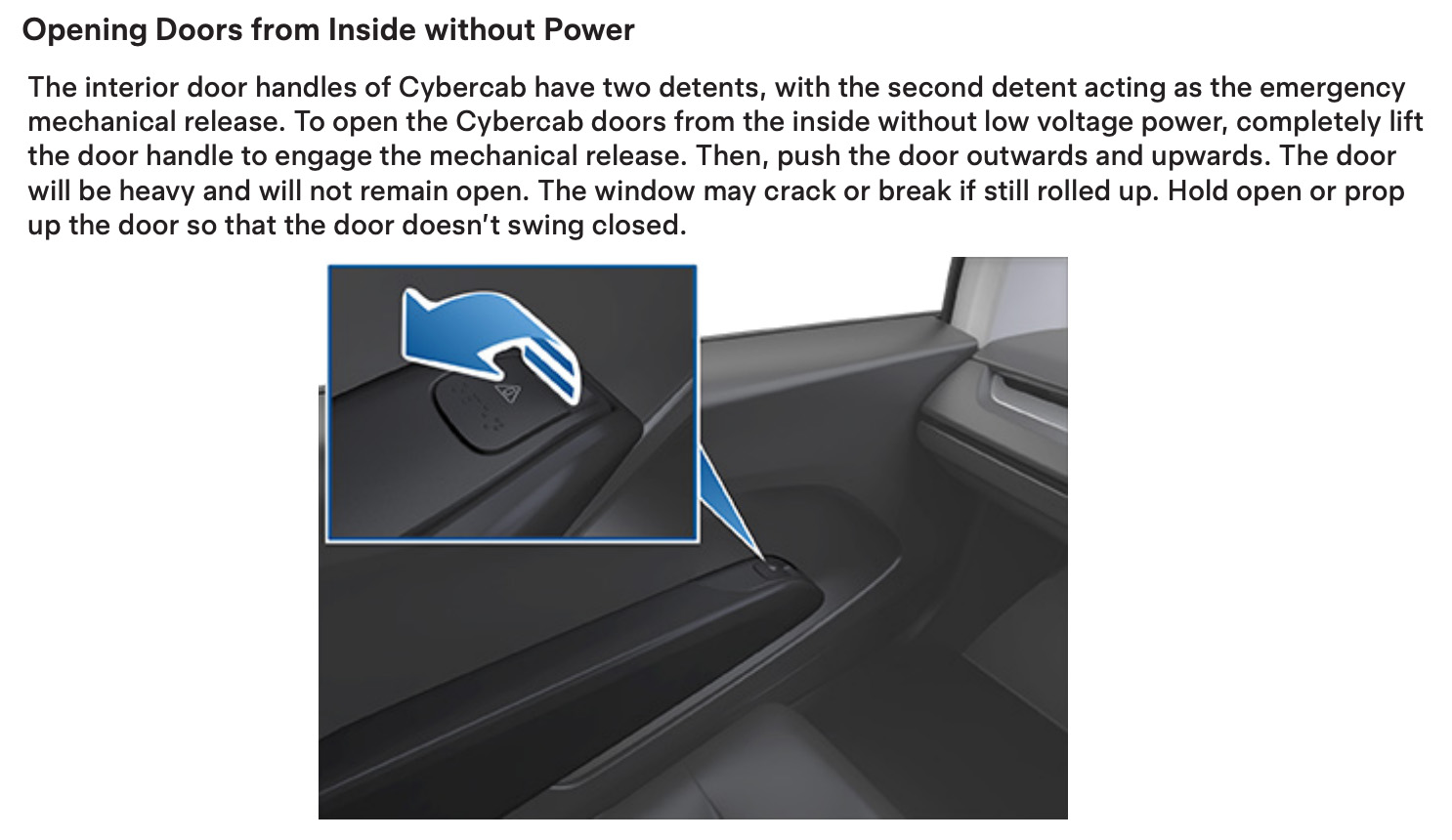 Tesla Cc Emergencydoorrel