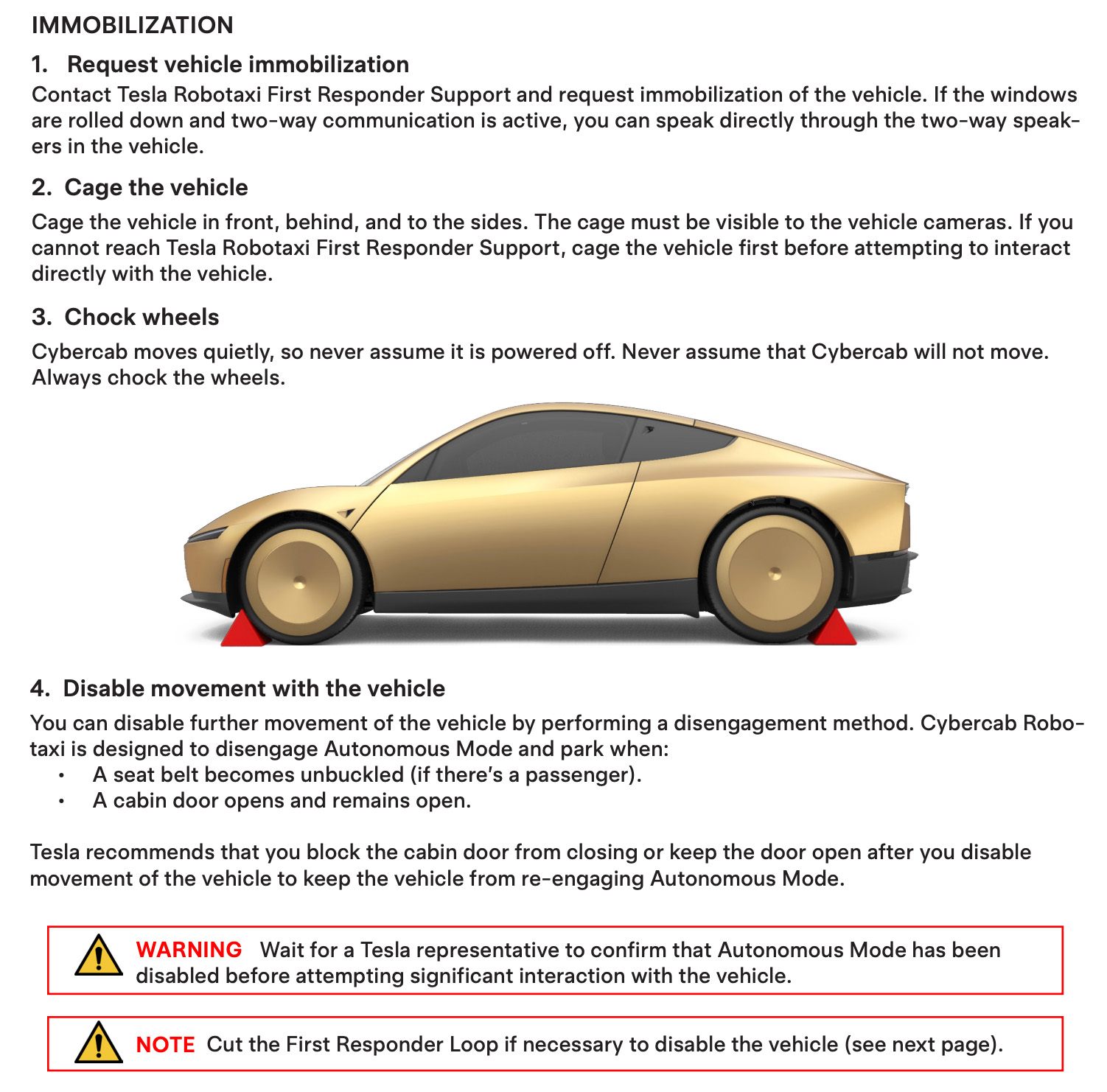 Tesla Cc Immobilize