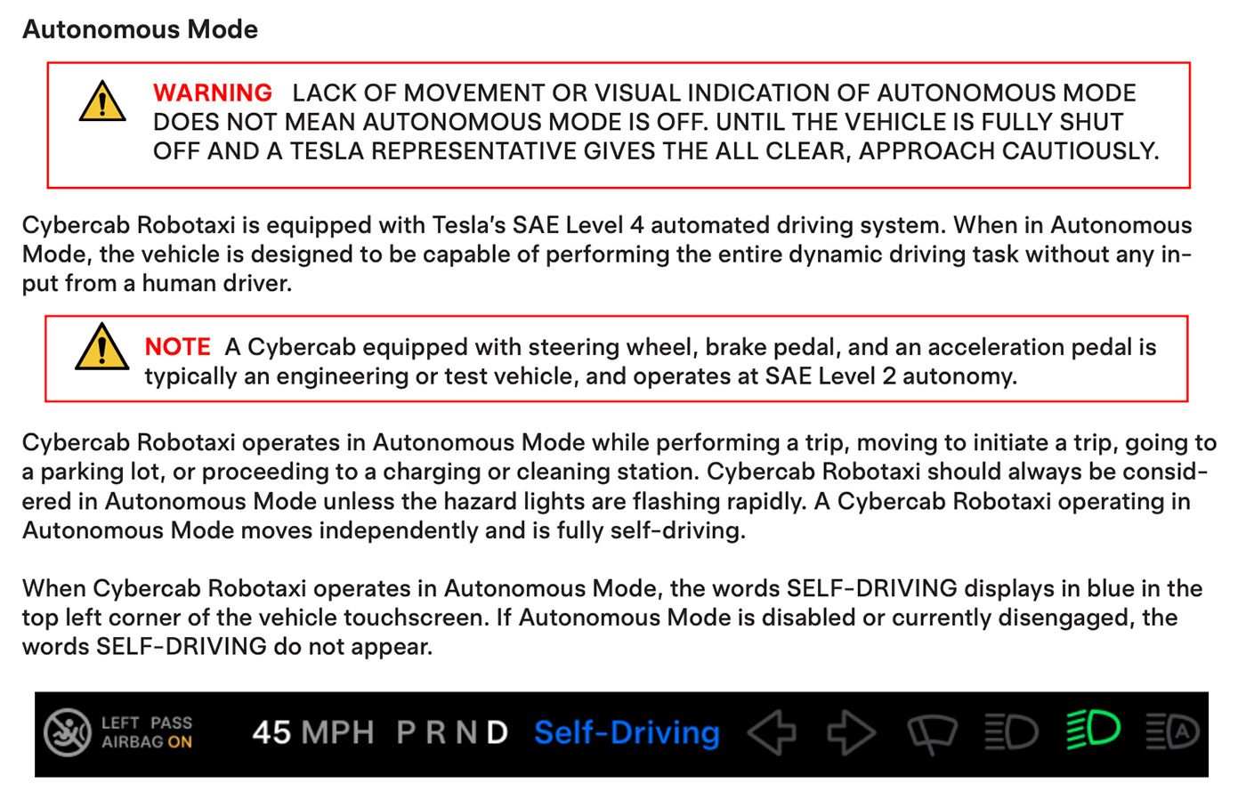 Tesla Ccab Autonomy