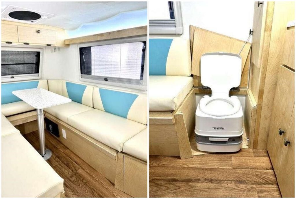 This Small Modern Fiberglass And Aluminum Camper Doesn't Even Weigh