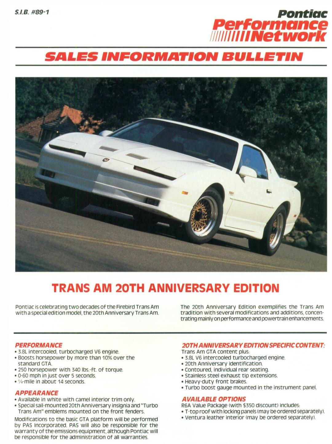 Trans Am Sell Sheet 9 18