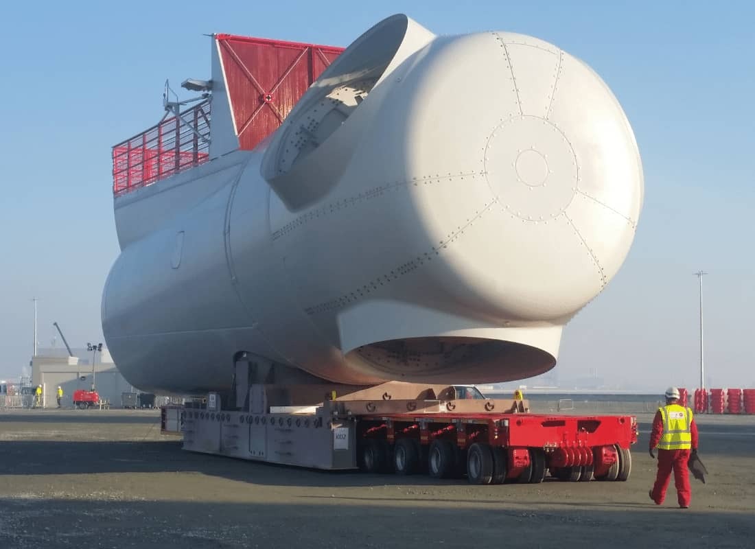 Turbine Part Transported By Spmt