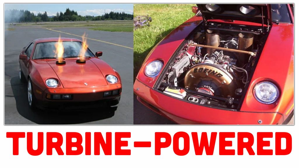 Turbine Powered Porsche 928 Topshot