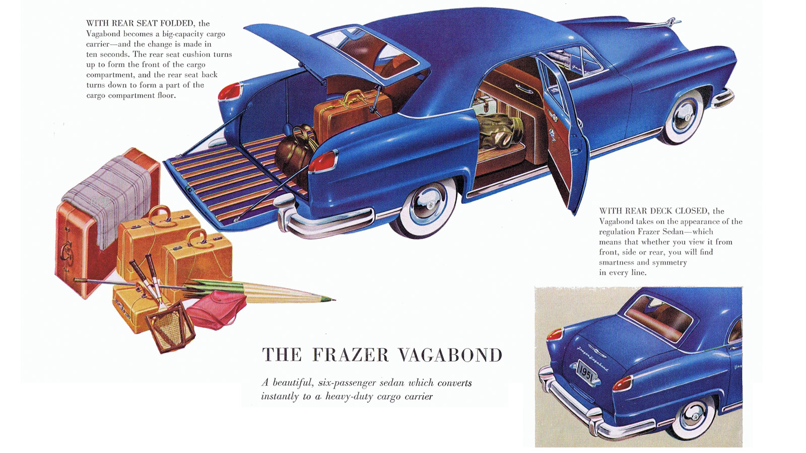 The Frazer Vagabond Kaiser Traveler Was The Most Amazing Car That Becomes A Truck That You Never Heard Of - 34