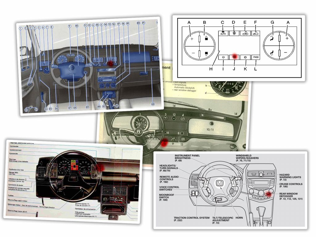 Quick Question Where Should The Rear Defroster Button Go And What