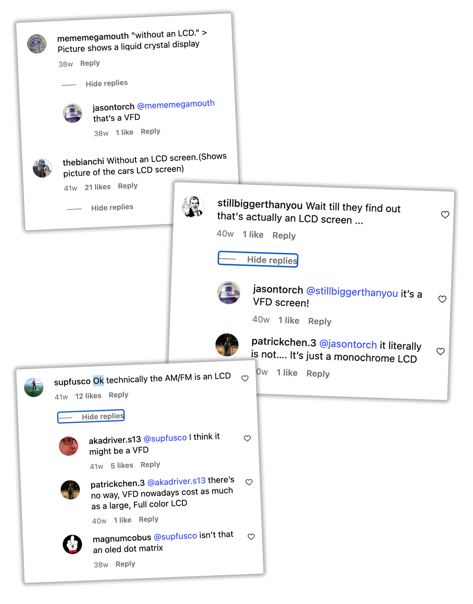 Vfd Comments