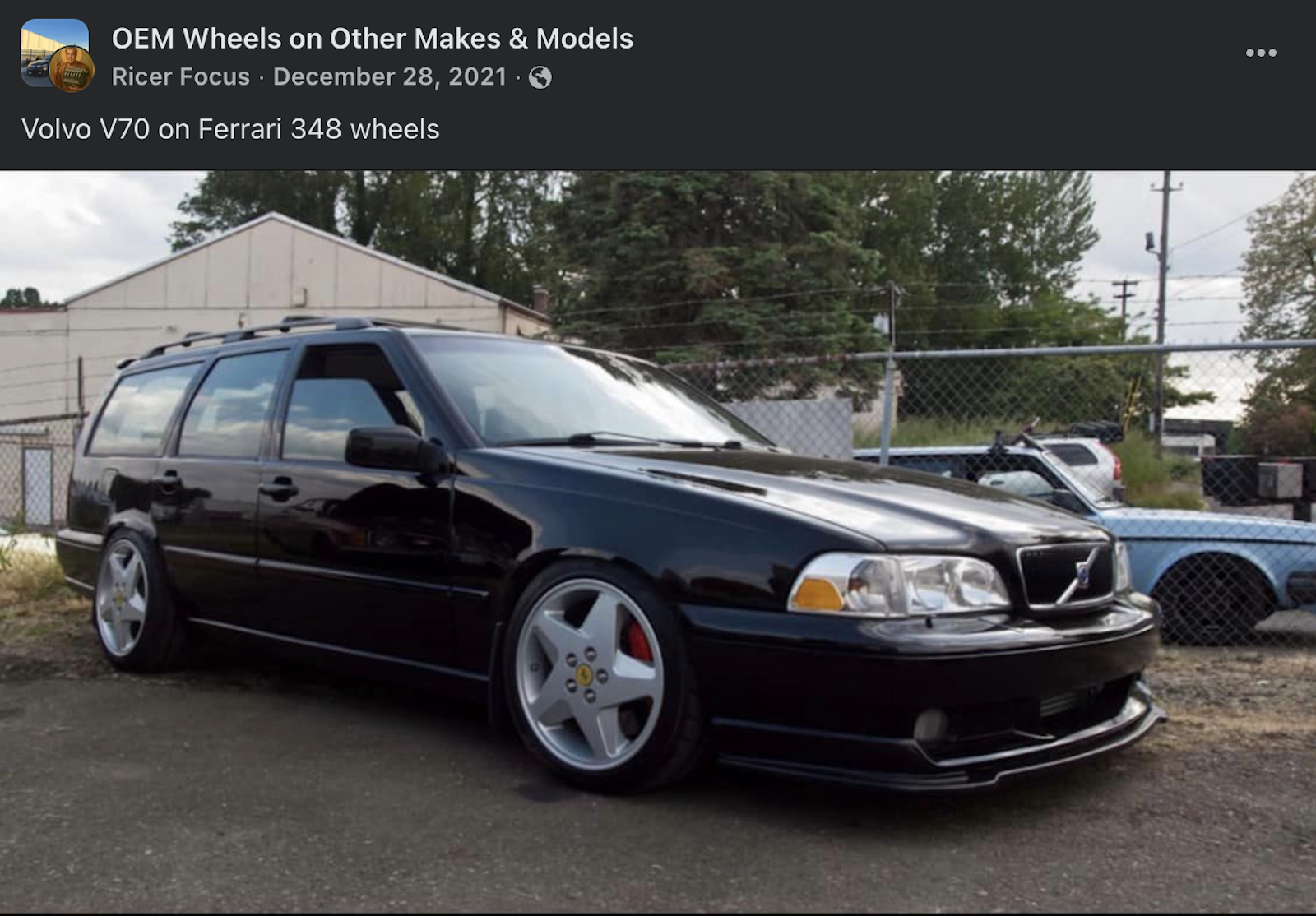 Volvo V70 On Ferrari 348 Wheels