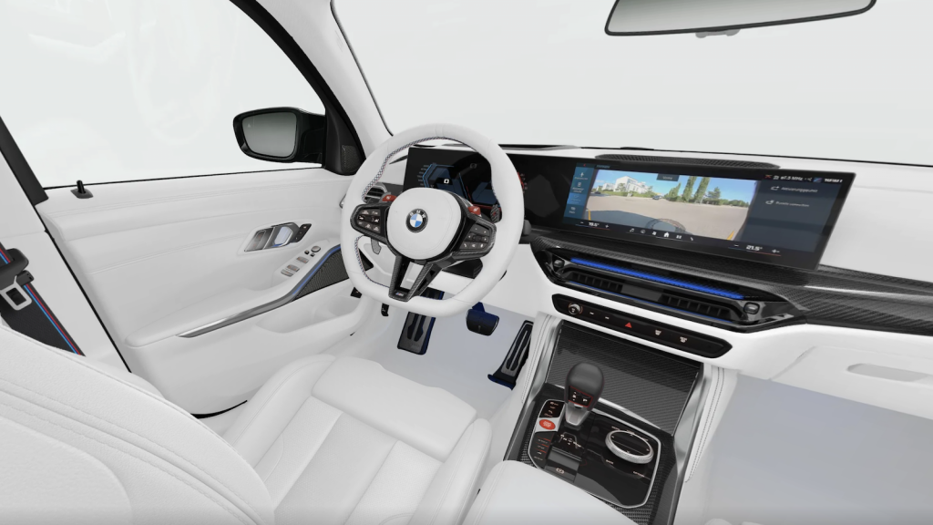 White Bmw M3 Interior 2
