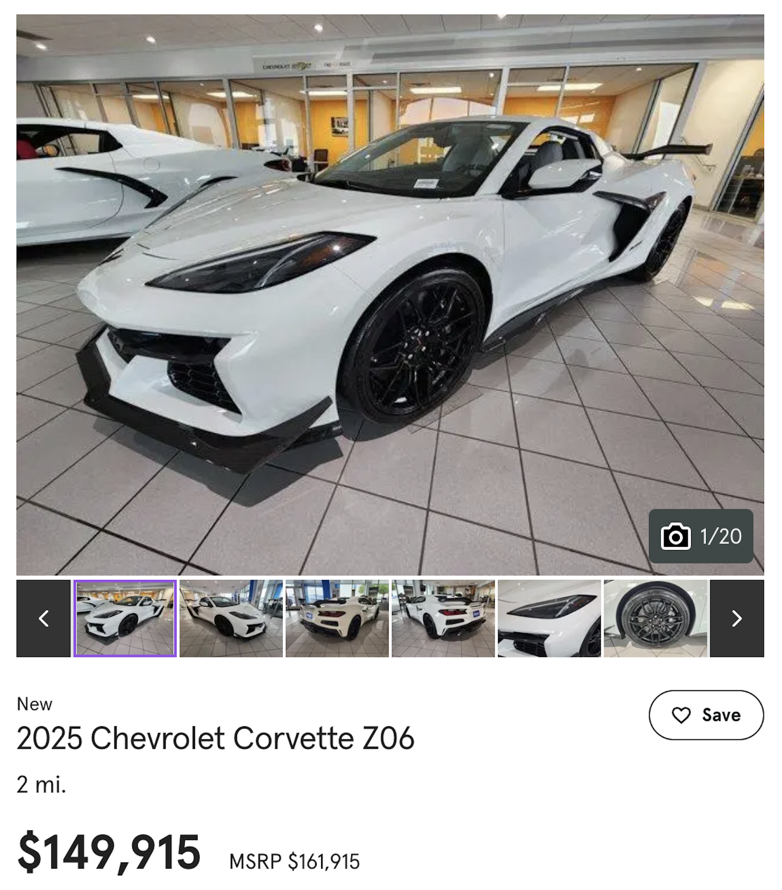 White Z06 C07 Discount Ad