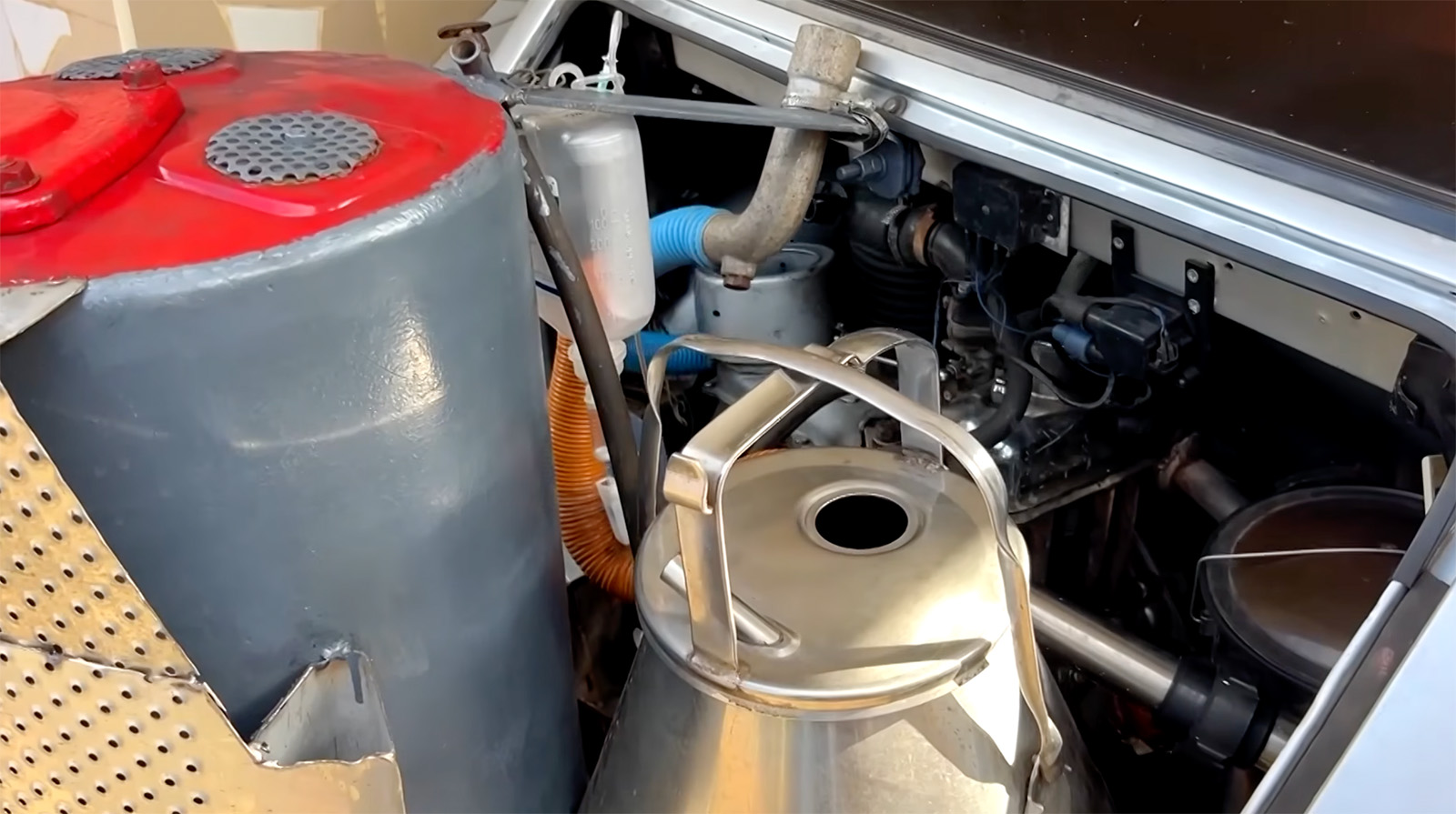 Woodgas Fiat Engine