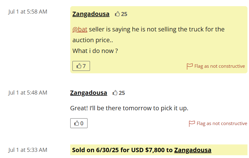 Zangadousa Bat Comment